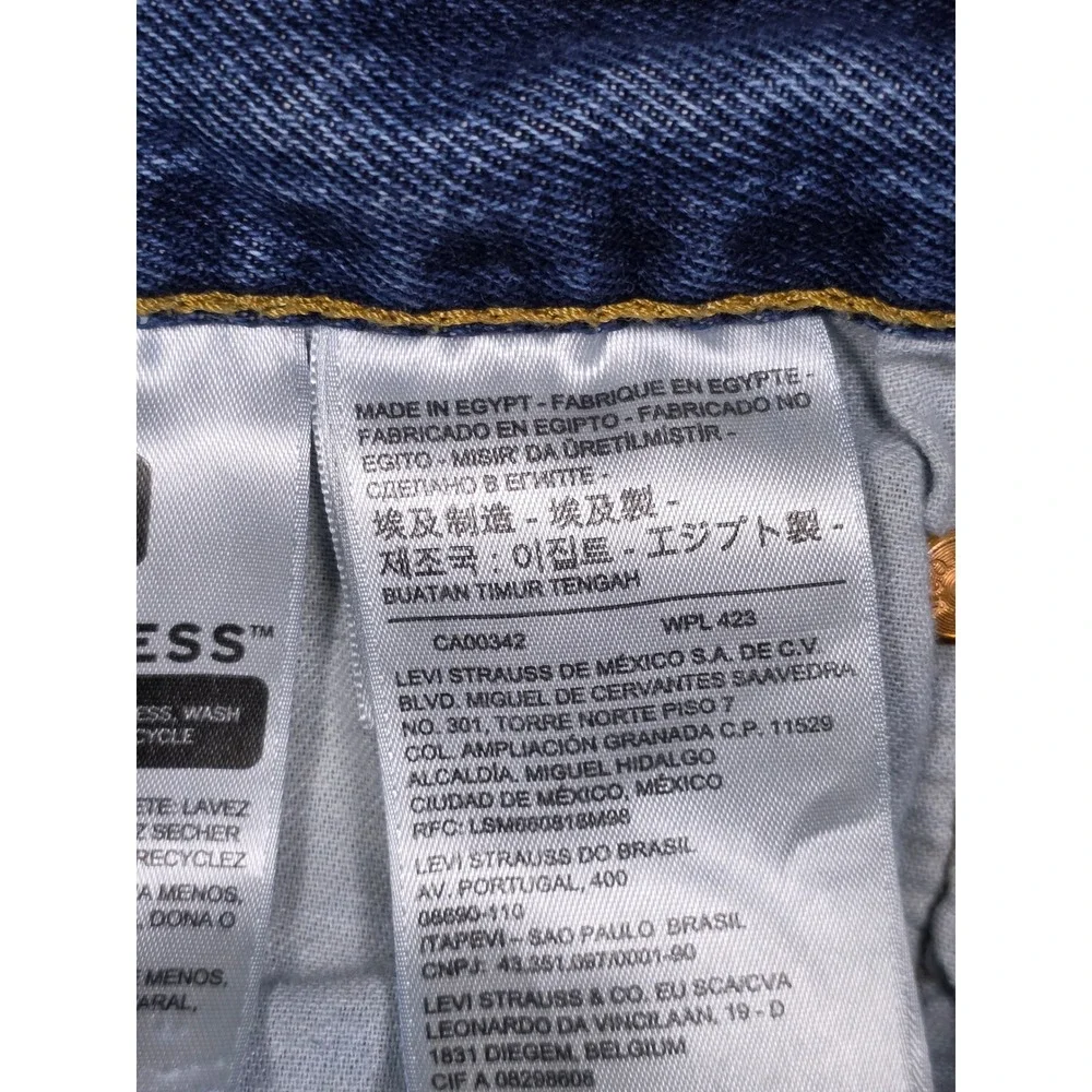 Levis 501 Original Fit Jeans Mens 29x30 Blue Straight Leg Button Fly 00501-0115